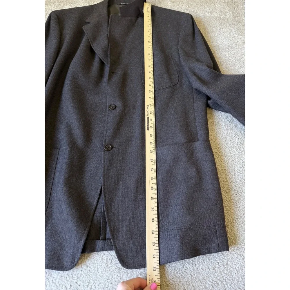 Canali Proposta Mens 100% Wool 3-Button Sport Coat Blazer Italy Brown 58 L